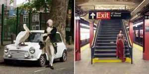 Classical Portraiture Meets Modern Architecture In These Digital Collage Mash-Ups