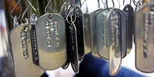 Vietnam Veterans Dog Tag Memorial In Chicago