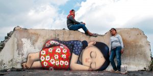 Murals Of Faceless Figures By Seth Appear To Witness The Unseen