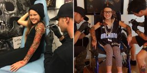 Tattoo Artist Makes Cool Temp Tats For Sick Kids