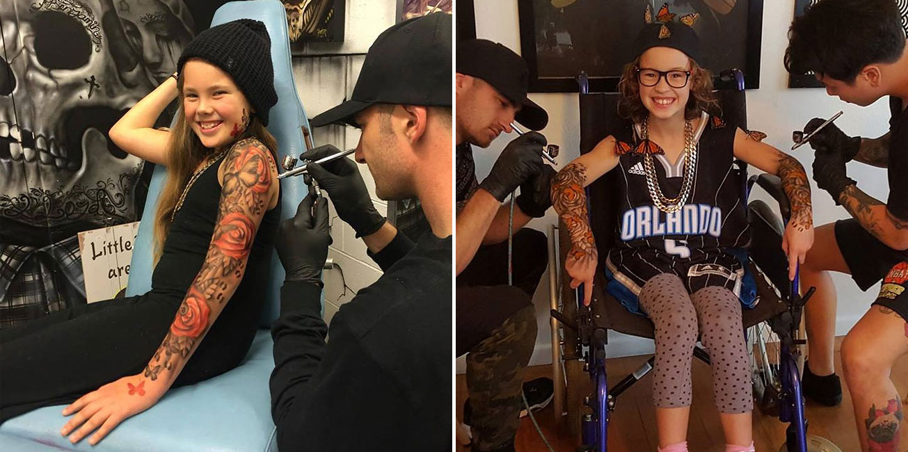 Tattoo Artist Makes Cool Temp Tats For Sick Kids - Vimarsana News
