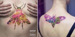 Andrey Lukovnikov's Double Exposure Tattoos Inspired By The Digital Era