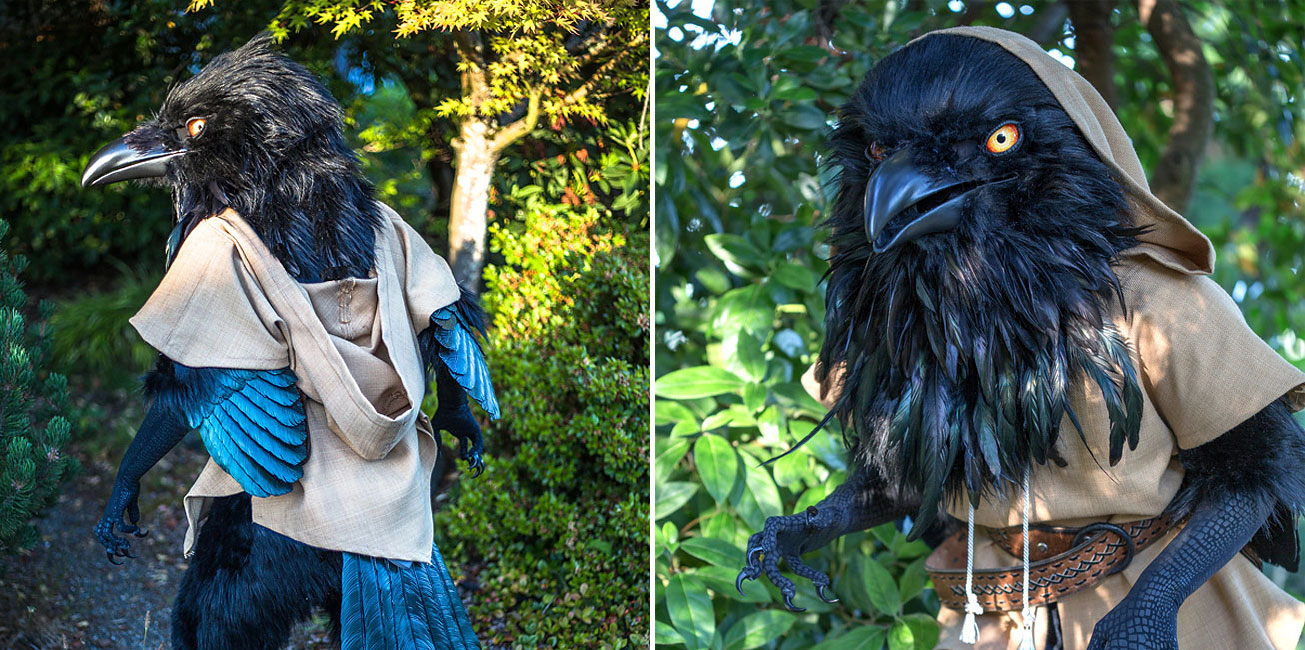 An Artist Has Made This Badass Raven Costume Entirely By Hand