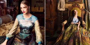 Paint Me Over: Extraordinary Adorned Gowns Painted Like Classical Art