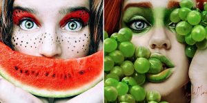 Tutti Frutti: Fruit Cherishing Turned Into Colorful Self-Portraits