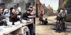 Fascinating Colorized Photos Of Refugees During World War II
