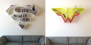 Superhero Bookshelves By Turkish Artist Burak Doğan
