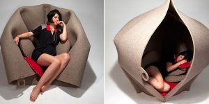 You Can Sit And Hide Inside This HUSH Pod By Freyja Sewell