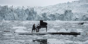 Musician Performs Concert Floating In The Middle Of The Arctic Ocean