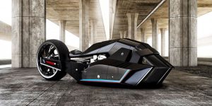 Turkish Designer Envisions Futuristic BMW Titan Motorcycle