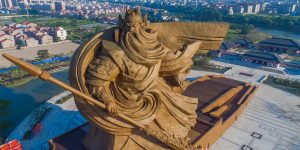 China Unveils Colossal 1,320-ton Sculpture Of Chinese God Of War “Guan Yu”