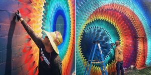 Kaleidoscopic Street-Art Creation By Douglas Hoekzem