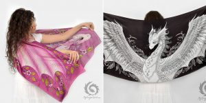 This Artist Creates Gorgeous Silk Dragon Scarves