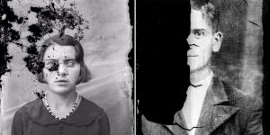 These Vintage Romanian Portrait Photographs In Terrible Condition Are Totally Haunting