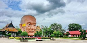 Massive Sculpture Of A Monk's Head Disturbs Locals In Thai Province
