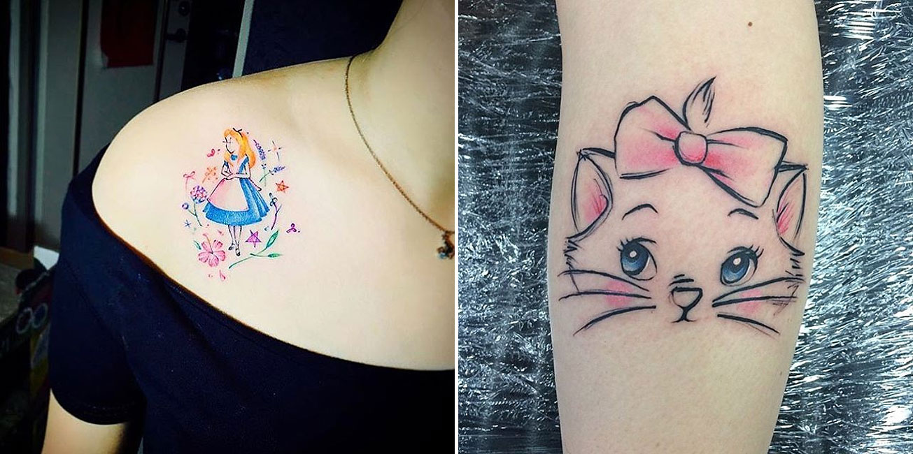 Disney Tattoos That Minimalist Fans Will Love