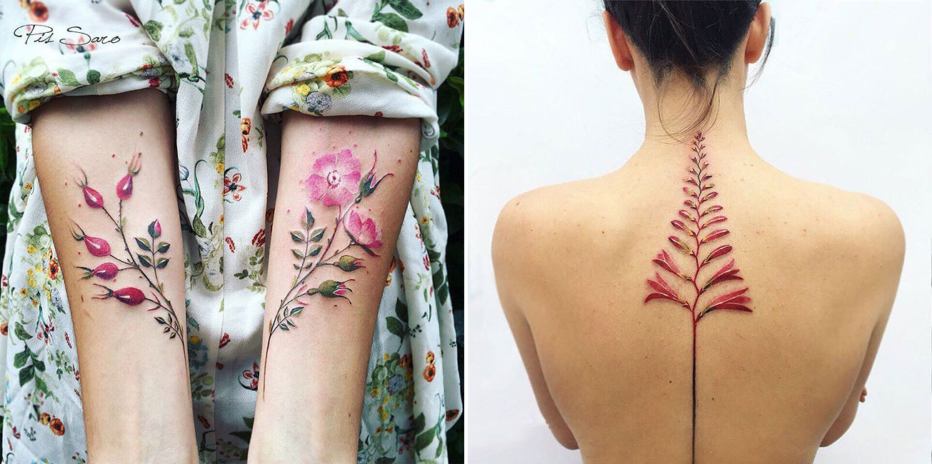 Ethereal Nature Tattoos Inspired By Changing Seasons » Design You Trust ...