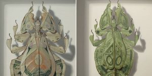 Imaginary Camouflaged Leaf Insects Painted By Takumi Kama