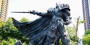 Massive 4,000lb Arthas Statue Erected In Taiwan For Blizzard's 25th Anniversary