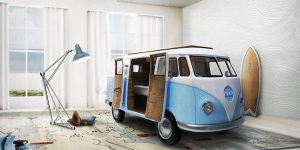 Iconic Volkswagen-Inspired Sleeping Space For Kids