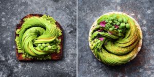 Gorgeous Recipes Show Avocado Slices Arranged In Swirls, Shaped Into Roses