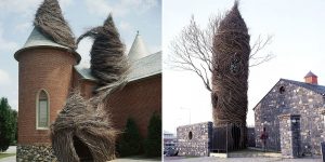 Patrick Dougherty's Mind Blowing Nest Houses Made Of Living Trees