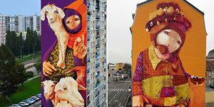 Chilean Street Artist Paints The World With Mythical Inca Creatures