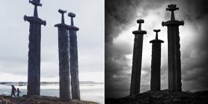 Swords In Rock: The Colossal Sculpture By Fritz Røed