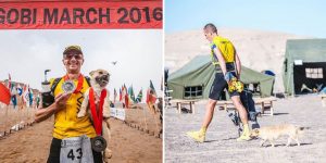 Marathon Runner Adopts Stray Dog Who Set Pace For Him In The Gobi Desert