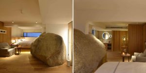 This Hotel Is Built Around The Surrounding Rocky Landscape