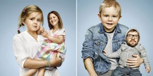 Man Babies: Mum And Dads Switch Heads With Children In Freaky Photos