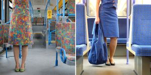 Outfits Sourced From German Public Transportation Fabric By Menja Stevenson