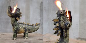 Ceramic Dragon Oil Lamp For The Mother Of Dragons