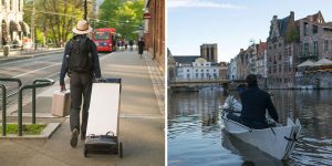 Belgian Designers Have Created A Canoe For Two That Folds Away Into A Box