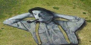 French Artist Eyes Record With Giant Swiss Hillside Portrait