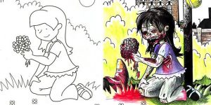 Coloring Book Images That Were Turned Into Something Hilariously Horrifying