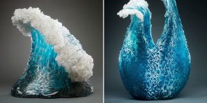 Ocean Wave Vases And Sculptures Capture The Majestic Power Of The Sea