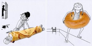 Comics In The Kitchen: Humorous Illustrations By Massimo Fenati