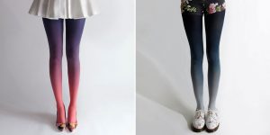 Ombre Tights Hand-Dyed By Tiffany Ju