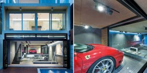 An Ultra Modern House In Hong Kong With A Glass-Walled Garage