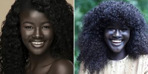 Meet Khoudia Diop, Stunning Charcoal Black African Model
