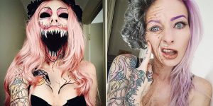 Sarah Mudle's Creepy Makeup Art Will Give You Nightmares