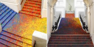 Artist Covered The Poland National Gallery’s Staircase In Colorful Paint
