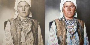 Color Portraits Of Immigrants At Ellis Island