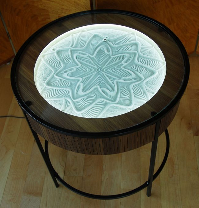 An Artist Creates Mesmerizing Sand Drawings Coffee Tables