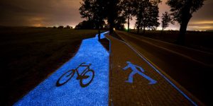 Glow In The Dark Bicycle Path Unveiled In Poland