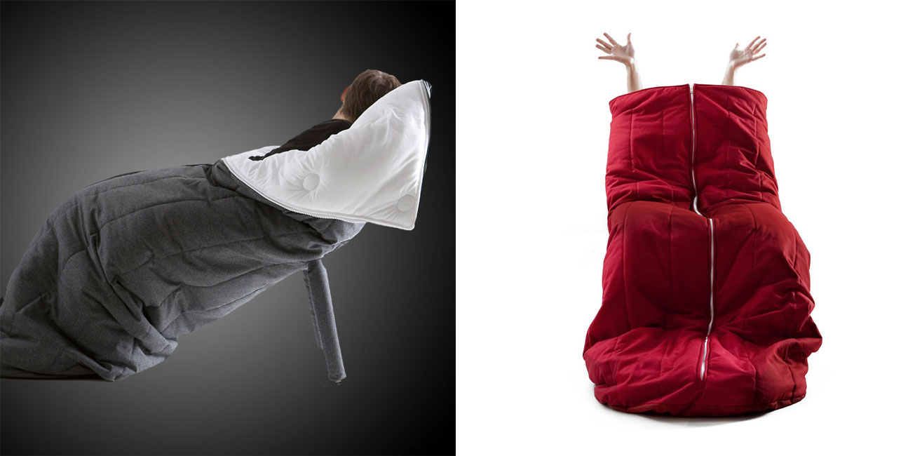 This Cocon Sleeping Bag Chair Let You Sit And Sleep Comfortably
