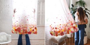 Mesmerizing DIY Floar Curtains