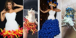 See What This Artist's Balloon Dresses Look Like A Month Later