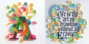 Sabeena Karnik Creates Beautiful Art From Colored Pieces of Paper